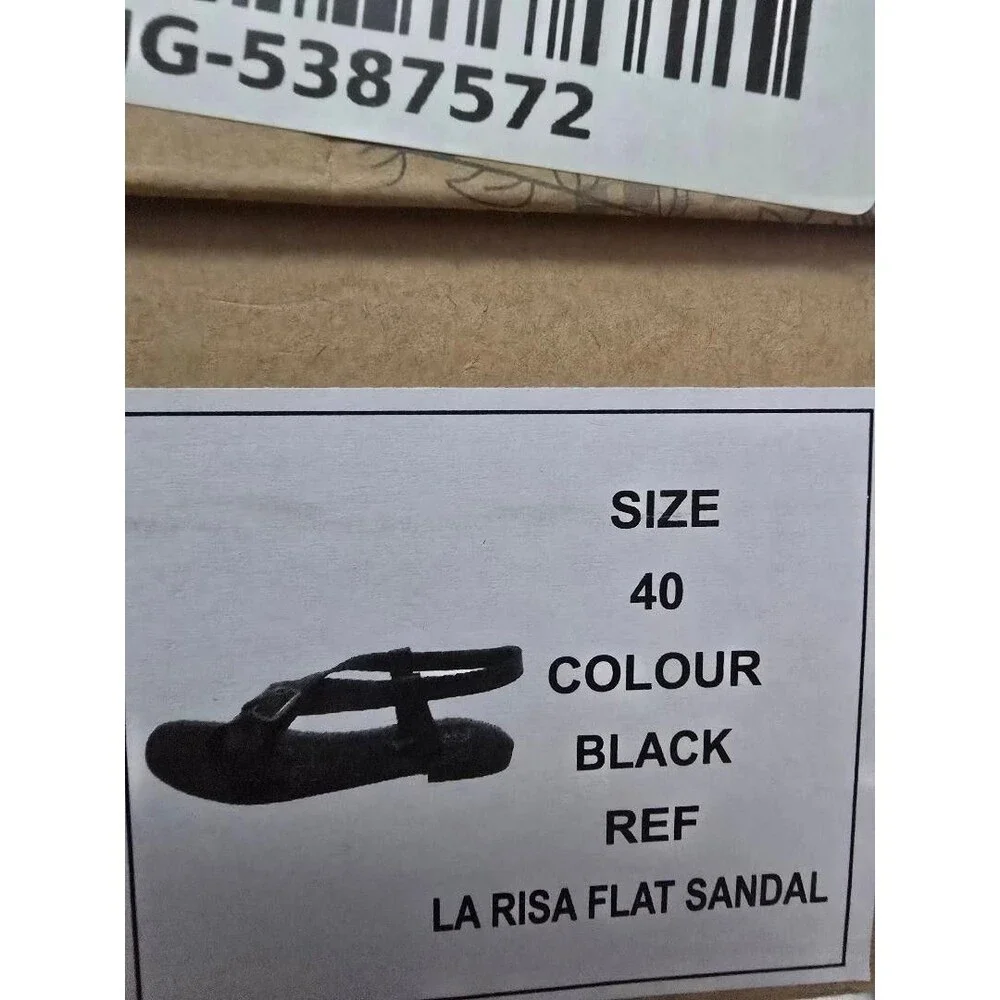 Free People Women's La Risa Black Strappy Sandals Size 10 M/ 40 Leather NIB $128